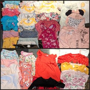 Newborn to 3 Months Baby Girl Lot (34 Pieces)